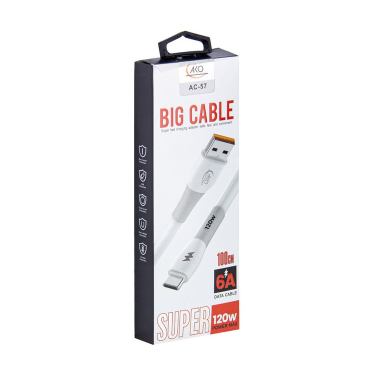 کابل تبدیل USB به USB-C آکو مدل AC-57 طول 1 متر
