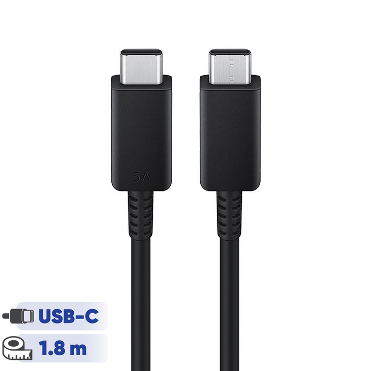 کابل تبدیل USB-C به USB-C سامسونگ مدل 1.8 متری - 5 آمپر