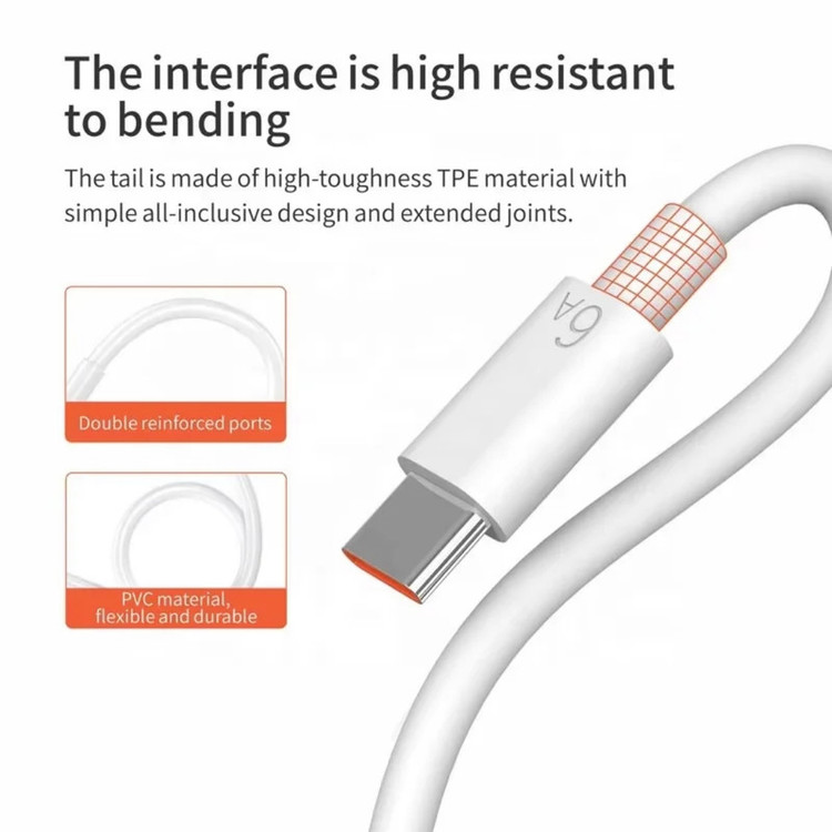 کابل تبدیل USB به USB-C سمگپرس مدل mi Turbo Charger به طول 1 متر