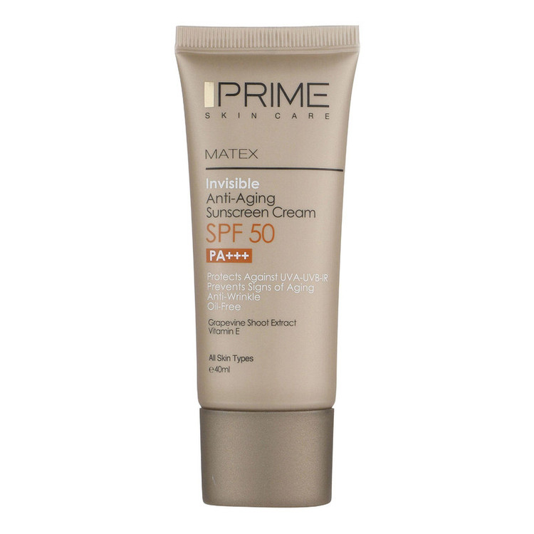 کرم ضد آفتاب بیرنگ پرایم SPF 50 مدل Matex حجم 40 میلیلیتر